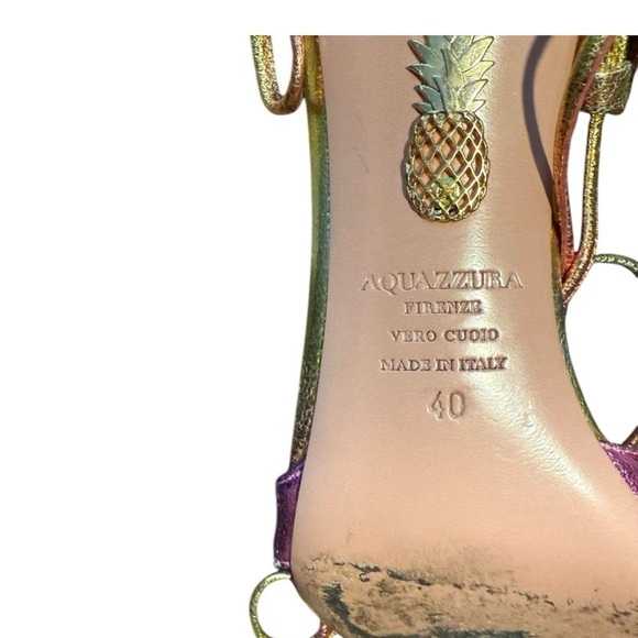 Aquazzura Leather D'Orsay Pumps Size 40 U.S Size 10 - Picture 10 of 14